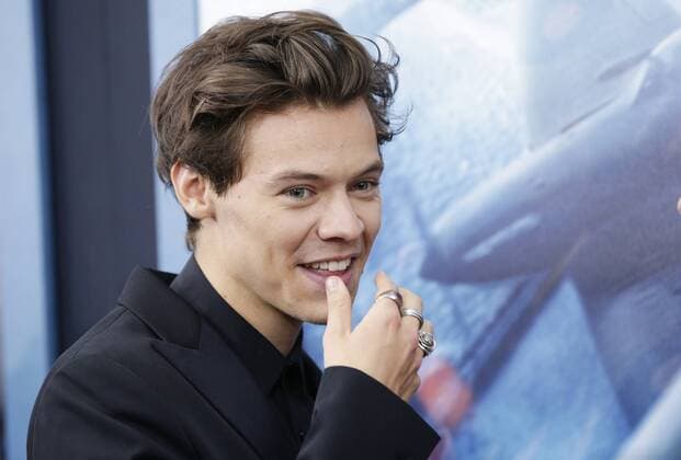 Harry Styles arrives on the red carpet at the DUNKIRK New York Premiere on July 18, 2017 in New York City.  NYP20170718129 JOHNxANGELILLO