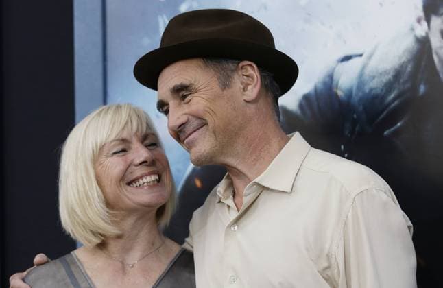 Claire van Kampen and Mark Rylance arrive on the red carpet at the DUNKIRK New York Premiere on July 18, 2017 in New York City.  NYP20170718120 JOHNxANGELILLO