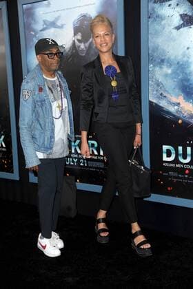 The Dunkirk premiere on July 18, 2017 in New York City. Spike Lee;Tonya Lewis (Spike Lee s wife) New York City United States  534101