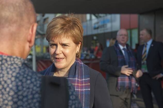 Womens Europeans England vs Scotland Utrecht 19th July 2017 Womens Europeans England vs Scotland Scottish first minister Nicola Sturgeon arrives at the stadium before the game. 
