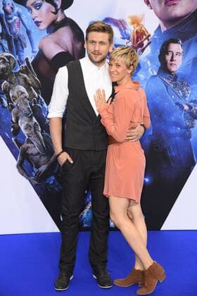 Steve Windolf mit Freundin Kerstin Landsmann bei der Deutschlandpremiere des Kinofilms Valerian - Die Stadt der tausend Planeten im CineStar Sony Center am Potsdamer Platz in Berlin am 19.07.2017