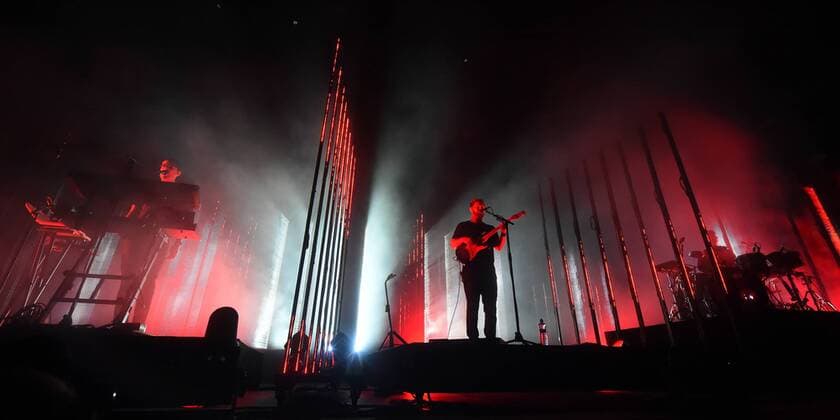 Bilder des Tages British music band Alt-J performs during the first day of the Colours of Ostrava music festival in Ostrava, Czech Republic, on July 19, 2017. (CTKxPhoto JaroslavxOzana) CTKPhotoP201707190991801  jao 10