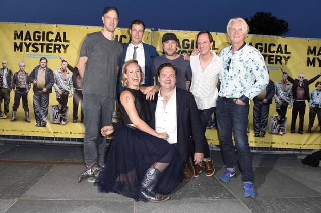 Arne Feldhusen, Annika Meier, Marc Hosemann, Charly Hübner, Bjarne Mädel, Gerhard Meixner und Detlev Buck bei der Open Air Premiere des Kinofilms Magical Mystery im Open Air Kino Kulturforum. Berlin, 19.07.2017 Foto:xF.xKernx xFuturexImage