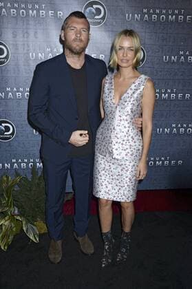 Sam Worthington mit Gattin Lara Bingle bei der Premiere der Discovery Channel TV-Serie Manhunt: Unabomber im Appel Room des Time Warner Centers. New York, 19.07.2017 Foto:xD.xVanxTinex xFuturexImage
