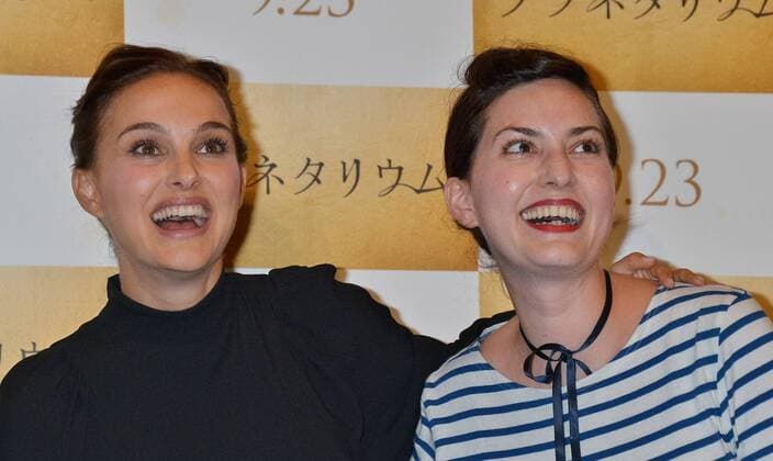 Actress Natalie Portman (L) and director Rebecca Zlotowski attend the Japan Premiere for the film Planetarium in Tokyo, Japan on July 20, 2017. This film will open on September 23 in Japan.  TKP2017072013 KEIZOxMORI