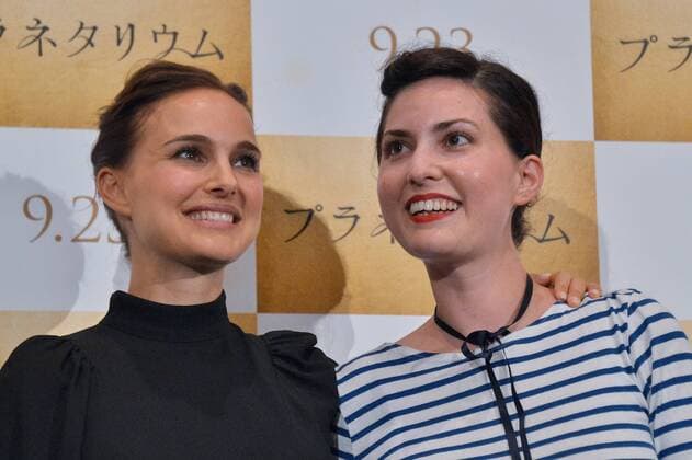 Actress Natalie Portman (L) and director Rebecca Zlotowski attend the Japan Premiere for the film Planetarium in Tokyo, Japan on July 20, 2017. This film will open on September 23 in Japan.  TKP2017072017 KEIZOxMORI