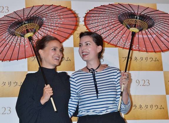 Actress Natalie Portman(L) and director Rebecca Zlotowski attend the Japan Premiere for the film Planetarium in Tokyo, Japan on July 20, 2017. This film will open on September 23 in Japan.  TKP2017072023 KEIZOxMORI