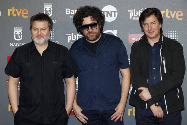 Argentinian directors and producers Gaston Duprat, Mariano Car and Andres Dupeta arrive at the presentation of the Platino Awards at the Callao Cinema in Madrid, Spain, 20 July 2017. The Magic Box will be the venue for the fourth edition of the Ibero American Cinema Platino Awards next 22 July. PLATINO AWARDS PRESENTATION PARTY IN MADRID !ACHTUNG: NUR REDAKTIONELLE NUTZUNG!  Copyright: xKikoxHuescax MAD017 20170721-636361945189040184