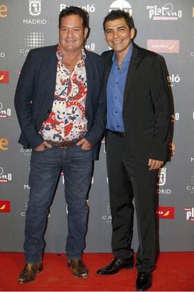 Cuban actors Vladimir Cruz (R) and Jorge Perugorria pose as they arrive at the presentation of the Platino Awards at the Callao Cinema in Madrid, Spain, 20 July 2017. The Magic Box will be the venue for the fourth edition of the Ibero American Cinema Platino Awards next 22 July. PLATINO AWARDS PRESENTATION PARTY IN MADRID !ACHTUNG: NUR REDAKTIONELLE NUTZUNG!  Copyright: xKikoxHuescax MAD042 20170721-636361984268874980