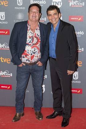 Jorge Perugorría and Vladimir Cruz attends to welcome party photocall of Platino Awards 2017 at Callao Cinemas in Madrid, July 20, 2017. Spain.  (20170721075)