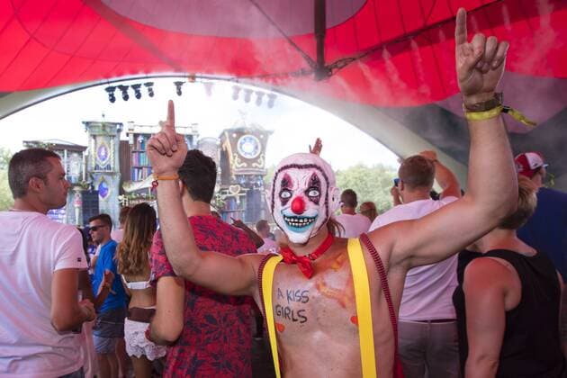 Illustration picture shows the first day of the Tomorrowland music festival, Friday 21 July 2017. The 13th edition of Tomorrowland electronic music festival takes place at the De Schorre terrain in Boom from 20 to 23 July 2017 and from 27 to 30 July 2017.  KOENxBLANCKAERT 05135529