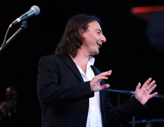 (170723) -- KELKHEIM, July 23, 2017 -- Italian singer and songwriter Pippo Pollina performs at the 30th Rheingau Music Festival in Kelkheim, Germany, on July 22, 2017. The 30th Rheingau Music Festival is held from June 24 to Sept. 2. ) (djj) GERMANY-KELKHEIM-RHEINGAU MUSIC FESTIVAL-PIPPO POLLINA LuoxHuanhuan 