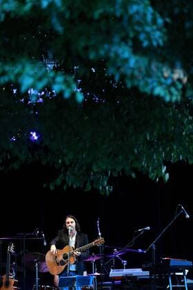 (170723) -- KELKHEIM, July 23, 2017 -- Italian singer and songwriter Pippo Pollina performs at the 30th Rheingau Music Festival in Kelkheim, Germany, on July 22, 2017. The 30th Rheingau Music Festival is held from June 24 to Sept. 2. ) (djj) GERMANY-KELKHEIM-RHEINGAU MUSIC FESTIVAL-PIPPO POLLINA LuoxHuanhuan 