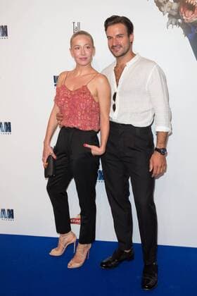 July 22, 2017 - Warsaw, Poland - Actress Katarzyna Warnke and actor Piotr Stramowski during the Valerian and the City of a Thousand Planets movie premiere at Multikino Zlote Tarasy cinema in Warsaw, Poland on 22 July 2017 Warsaw Poland  - ZUMAn230 20170722_zaa_n230_334 Copyright: xMateuszxWlodarczykx