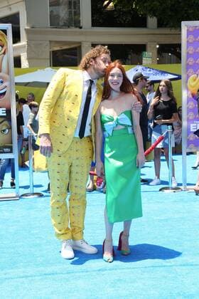 July 23, 2017 - 23 July 2017 - Los Angeles, California - T. J. Miller, Kate Gorney. Premiere Of Columbia Pictures And Sony Pictures Animation s The Emoji Movie held at Regency Village Theatre - Westwood, CA. Photo Credit: PMA AdMedia - ZUMAa123 20170723_zaa_a123_442 Copyright: xPma Admediax