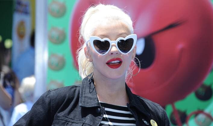 July 23, 2017 - Hollywood, California, U.S. - Christina Aguilera attends The Los Angeles Premiere of The Emoji Movie held at the Regency Village Theater in Westwood, California on July 23, 2017. 2017 Hollywood U.S. - ZUMAl86_ 20170723_zaf_l86_180 Copyright: xDavexLongendykex