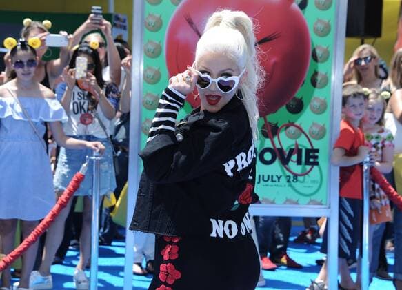 July 23, 2017 - Hollywood, California, U.S. - Christina Aguilera attends The Los Angeles Premiere of The Emoji Movie held at the Regency Village Theater in Westwood, California on July 23, 2017. 2017 Hollywood U.S. - ZUMAl86_ 20170723_zaf_l86_185 Copyright: xDavexLongendykex