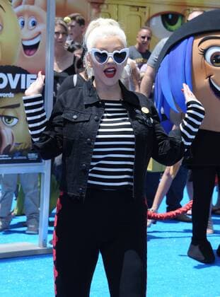 July 23, 2017 - Hollywood, California, U.S. - Christina Aguilera attends The Los Angeles Premiere of The Emoji Movie held at the Regency Village Theater in Westwood, California on July 23, 2017. 2017 Hollywood U.S. - ZUMAl86_ 20170723_zaf_l86_177 Copyright: xDavexLongendykex