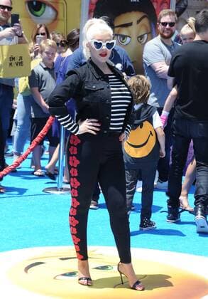 July 23, 2017 - Hollywood, California, U.S. - Christina Aguilera attends The Los Angeles Premiere of The Emoji Movie held at the Regency Village Theater in Westwood, California on July 23, 2017. 2017 Hollywood U.S. - ZUMAl86_ 20170723_zaf_l86_175 Copyright: xDavexLongendykex