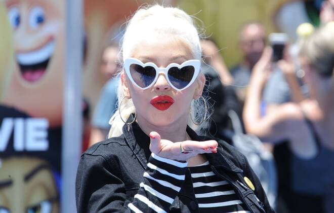 July 23, 2017 - Hollywood, California, U.S. - Christina Aguilera attends The Los Angeles Premiere of The Emoji Movie held at the Regency Village Theater in Westwood, California on July 23, 2017. 2017 Hollywood U.S. - ZUMAl86_ 20170723_zaf_l86_165 Copyright: xDavexLongendykex