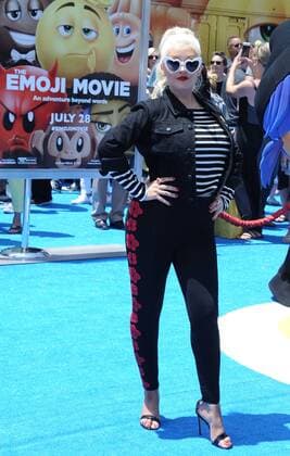 July 23, 2017 - Hollywood, California, U.S. - Christina Aguilera attends The Los Angeles Premiere of The Emoji Movie held at the Regency Village Theater in Westwood, California on July 23, 2017. 2017 Hollywood U.S. - ZUMAl86_ 20170723_zaf_l86_161 Copyright: xDavexLongendykex