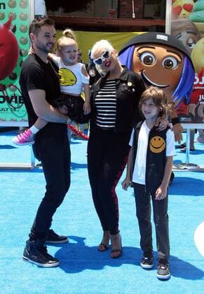 July 23, 2017 - Westwood, U.S. - 23 July 2017 - Westwood, California - Christina Aguilera, Matthew Rutler, Max Liron Bratman and Summer Rain Rutler. The Emoji Movie World Premiere held at Regency Village Theatre. Photo Credit: AdMedia Westwood U.S. - ZUMAa123 20170723_zaa_a123_596 Copyright: xF.xSadoux