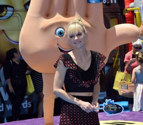 Cast member Anna Faris , the voice of Jailbreak in the animated motion picture comedy The Emoji Movie attends the premiere of the film at the Regency Village Theatre in the Westwood section of Los Angeles on July 23, 2017. Storyline: Gene, a multi-expressional emoji, sets out on a journey to become a normal emoji.  LAP2017072307 JIMxRUYMEN