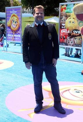 July 23, 2017 - Westwood, U.S. - 23 July 2017 - Westwood, California - James Corden. The Emoji Movie World Premiere held at Regency Village Theatre. Photo Credit: AdMedia Westwood U.S. - ZUMAa123 20170723_zaa_a123_637 Copyright: xF.xSadoux