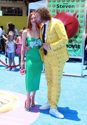 July 23, 2017 - Westwood, U.S. - 23 July 2017 - Westwood, California - T. J. Miller, Kate Gorney. The Emoji Movie World Premiere held at Regency Village Theatre. Photo Credit: AdMedia Westwood U.S. - ZUMAa123 20170723_zaa_a123_545 Copyright: xF.xSadoux