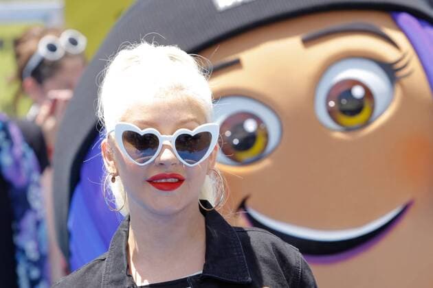 Christina Aguilera at the World Premiere of Columbia Picture s The Emoji Movie held at the Regency Village Theatre in Westwood, CA, July 23, 2017.  Copyright: xJosephxMartinezx 33370_035JM