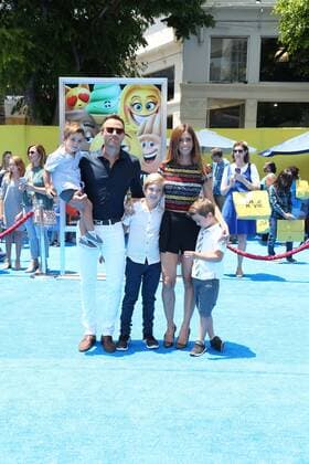 July 23, 2017 - U.S. - 23 July 2017 - Los Angeles, California - Lydia McLaughlin, Doug Mclaughlin, Stirling McLaughlin, Maverick McLaughlin. Premiere Of Columbia Pictures And Sony Pictures Animation s The Emoji Movie held at Regency Village Theatre - Westwood, CA. Photo Credit: PMA AdMedia U.S. - ZUMAa123 20170723_zaa_a123_763 Copyright: xPmaAdmediax