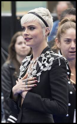 . 24 07 2017. London, United Kingdom. Cara Delevingne arriving at the Valerian premiere in London.  xStephenxLockx xi-Imagesx IIM-15621-0036