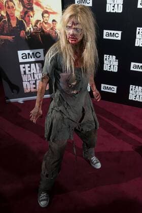 A Zombi during an event of Fear The Walking Dead at Callao City Lights cinema in Madrid, July 24, 2017. Spain.  (20170724002)
