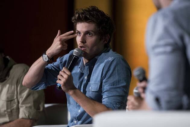 English actor Daniel Sharman attends to fan event of Fear The Walking Dead at Callao City Lights cinema in Madrid, July 24, 2017. Spain.  (20170724042)