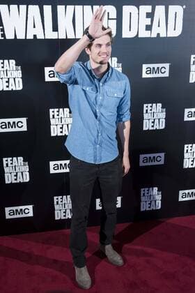 English actor Daniel Sharman attends to fan event of Fear The Walking Dead at Callao City Lights cinema in Madrid, July 24, 2017. Spain.  (20170724012)