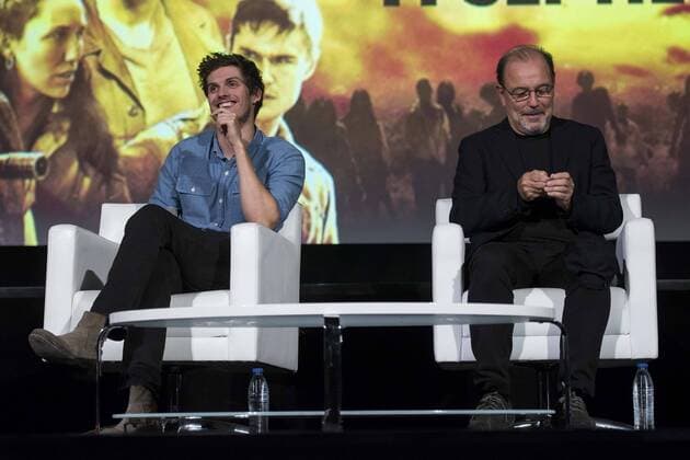 Panamanian actor Ruben Blades and english actor Daniel Sharman attends to fan event of Fear The Walking Dead at Callao City Lights cinema in Madrid, July 24, 2017. Spain.  (20170724033)