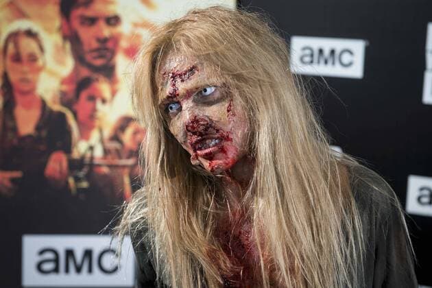 A Zombi during an event of Fear The Walking Dead at Callao City Lights cinema in Madrid, July 24, 2017. Spain.  (20170724003)