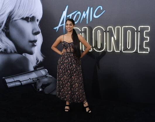 Canadian YouTube personality, vlogger, comedian, writer and actress Lilly Singh attends the premiere of the motion picture spy thriller Atomic Blonde at The Theatre at the Ace Hotel in downtown Los Angeles on July 24, 2017. Storyline: An undercover MI6 agent is sent to Berlin during the Cold War to investigate the murder of a fellow agent and recover a missing list of double agents.  LAP2107072431 JIMxRUYMEN