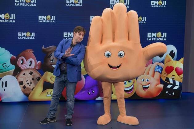 Carlos Latre attends to photocall of presentation of EMOJI the film in Madrid, July 25, 2017. Spain.  (20170725015)
