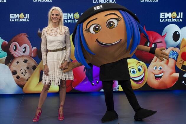 Macarena Gomez attends to photocall of presentation of EMOJI the film in Madrid, July 25, 2017. Spain.  (20170725027)