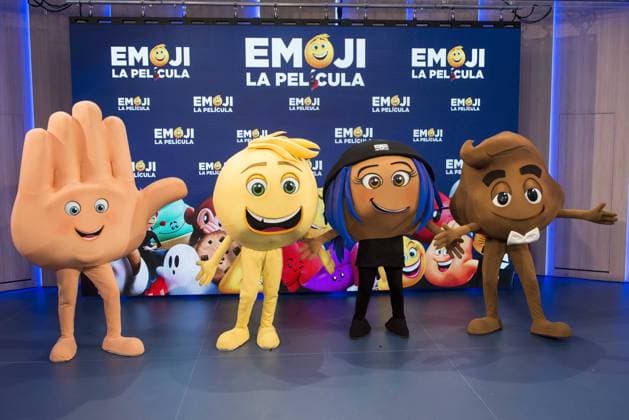 Few Emoji attends to photocall of presentation of EMOJI the film in Madrid, July 25, 2017. Spain.  (20170725001)