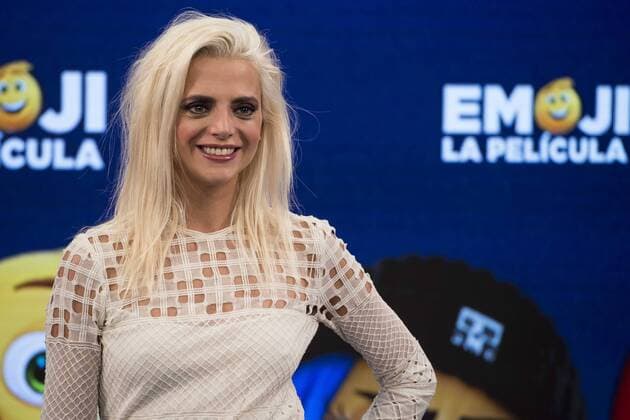 Macarena Gomez attends to photocall of presentation of EMOJI the film in Madrid, July 25, 2017. Spain.  (20170725023)