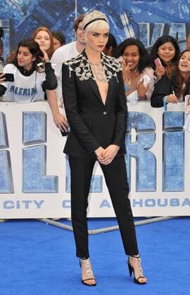 Valerian And The City Of A Thousand Planets European Premiere London, UK. 240717. Cara Delevingne at the Valerian And The City Of A Thousand Planets European film premiere held at Cineworld Empire cinema, Leicester Square. 25 July 2017. LMK315-MB340-250717 
