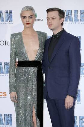 Premiere de Valerian et la Cite des mille planetes a la cite du Cinema. Pictures: Laurent Guerin E Press Photo. Cara Delevingne;Dane DeHaan Paris France  535753