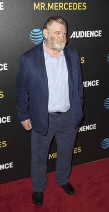 July 25, 2017 - Beverly Hills, California, U.S - Brendan Gleeson The cast of AT&T AUDIENCE Networks Ã’Mr. MercedesO, adapted from the original novel by Stephen King, walked the red carpet before viewing this year s screening at the Beverly Hilton Garden. The dramatic series follows a serial killer as he taunts a retired police detective leading the ex-cop to undertake a private investigation before the killer can strike again. The dramatic suspense thriller is set to premiere on the Audience Network on August 9, 2017. Beverly Hills U.S. - ZUMAb102 20170725_zaf_b102_033 Copyright: xDavidxBrox