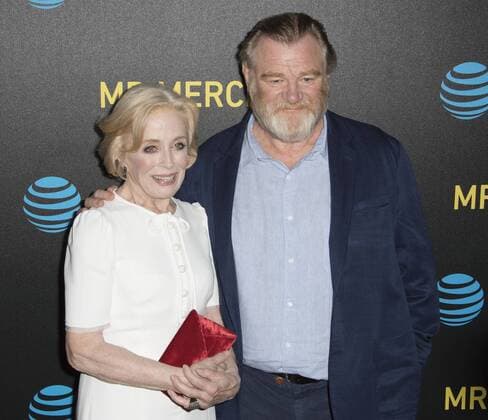 July 25, 2017 - Beverly Hills, California, U.S - Holland Taylor and Brendan Gleeson The cast of AT&T AUDIENCE Networks Ã’Mr. MercedesO, adapted from the original novel by Stephen King, walked the red carpet before viewing this year s screening at the Beverly Hilton Garden. The dramatic series follows a serial killer as he taunts a retired police detective leading the ex-cop to undertake a private investigation before the killer can strike again. The dramatic suspense thriller is set to premiere on the Audience Network on August 9, 2017. Beverly Hills U.S. - ZUMAb102 20170725_zaf_b102_073 Copyright: xDavidxBrox