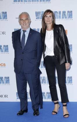 Premiere de Valerian et la Cite des mille planetes a la cite du Cinema. Pictures: Laurent Guerin E Press Photo. Alain Terzian;Brune de Margerie Paris France  535753