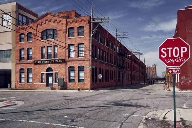 Ford Piquette plant from the road side in Detroit. Copyright: xChrisxReeve LOOPxIMAGESx CRE06017WT26