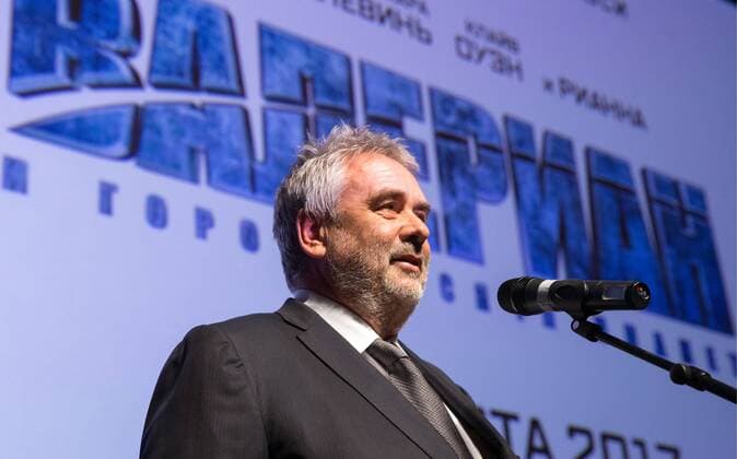 MOSCOW REGION, RUSSIA - JULY 27, 2017: French film director Luc Besson speaks at the Moscow premiere of his film Valerian and the City of a Thousand Planets at the Barvikha Luxury Village concert hall. Sergei Bobylev TASS  TS059343