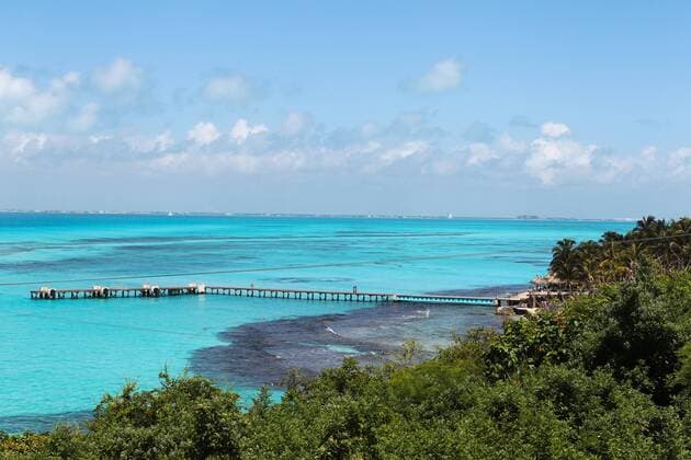 Blick auf die Karibische See von der Insel Isla Mujeres, Cancun, 2014 Cancun Mexico Copyright: xkolbert-press ChristianxKolbertx